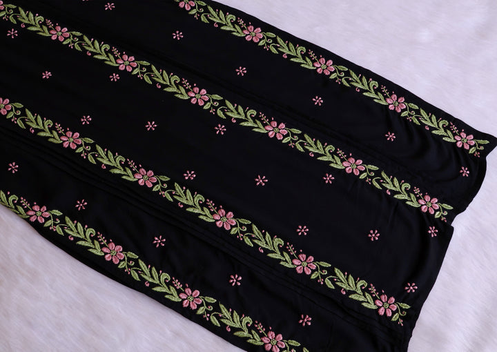 Firdaus Black & Rose Beige Modal Kurta Set