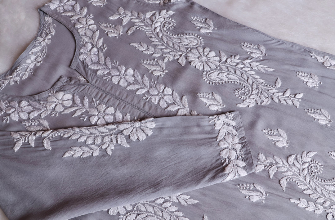 Lily Grey Long Modal Kurta