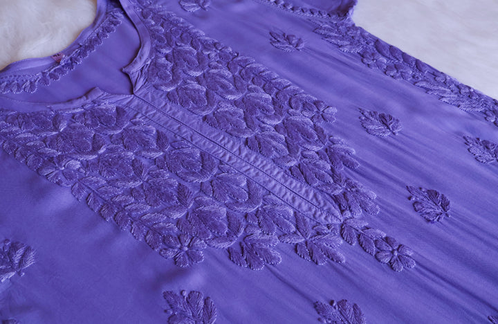 Duaa Dusty Purple Modal Ombre Kurta Pant set