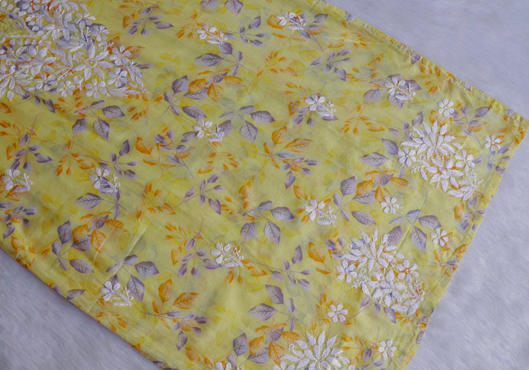 Ayra Yellow Pure Mulmul set