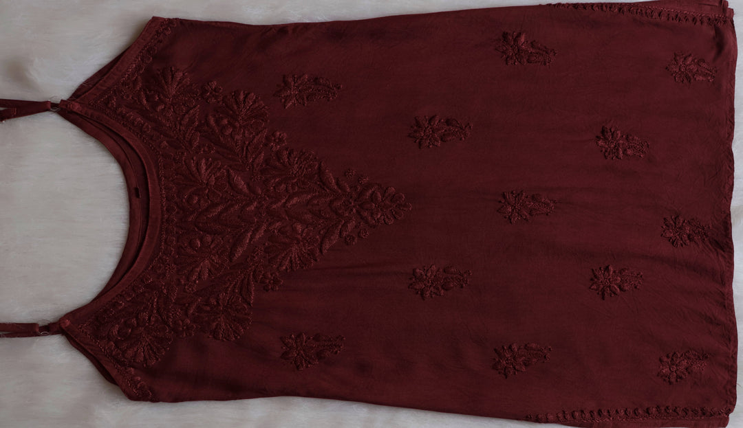 Aira Chocolate Brown Short Sleeveless Kurta