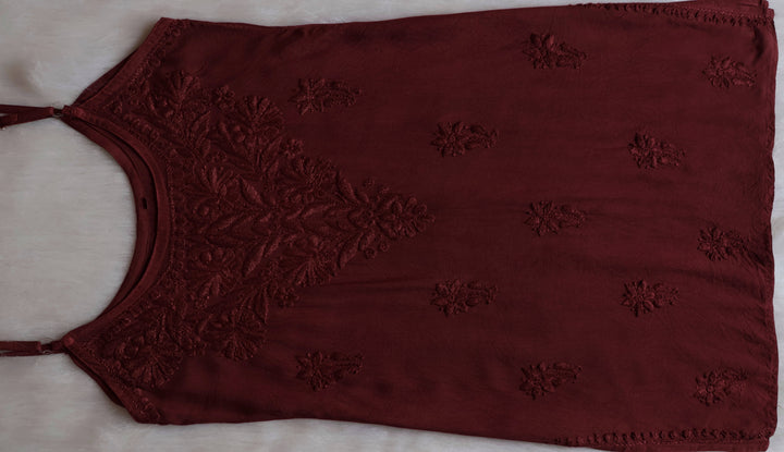 Aira Chocolate Brown Short Sleeveless Kurta