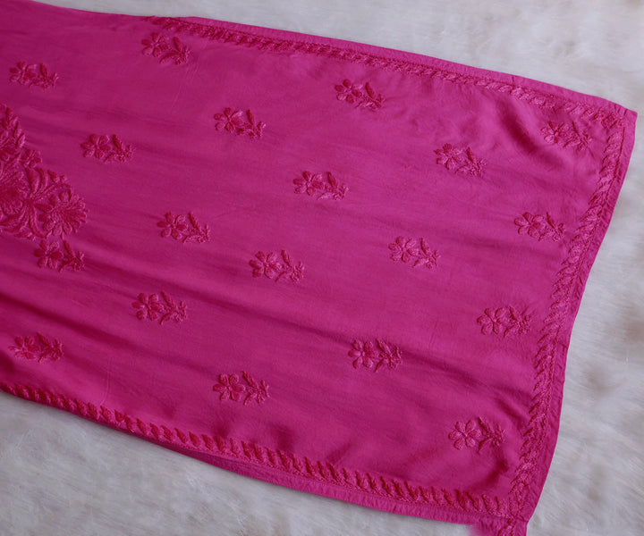 Amirah Hot Pink Long Rayon Kurta