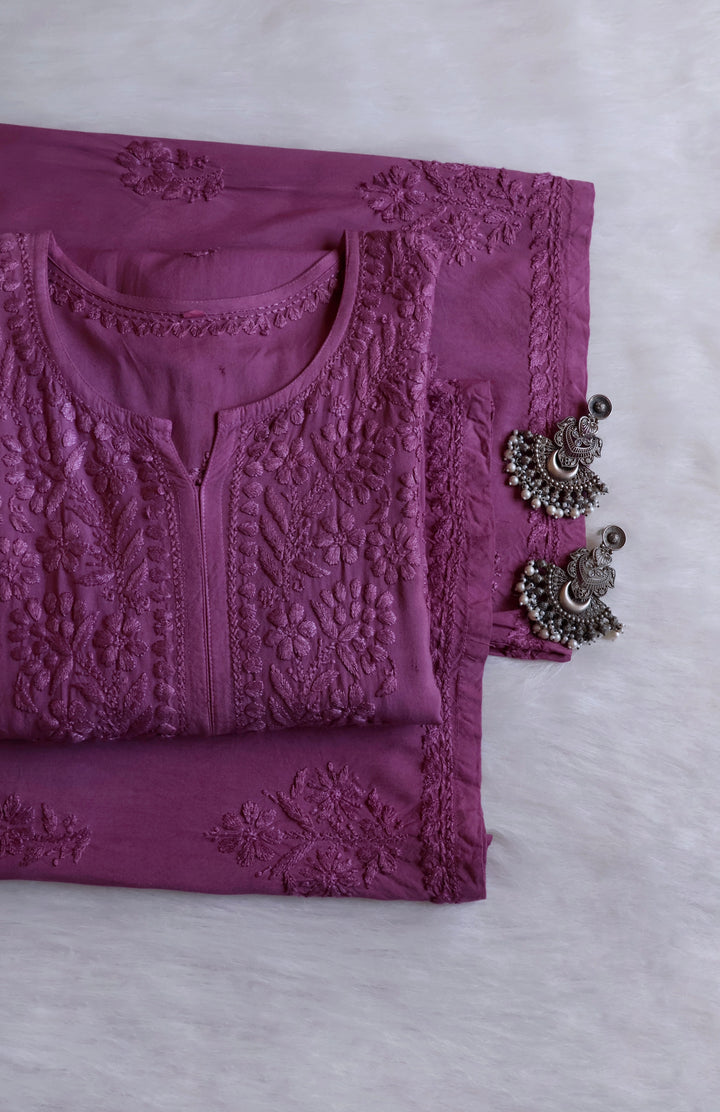 Azel Dusty Purple 2 piece Rayon set