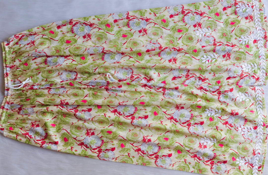 Noor Pastel Green Pure Mulmul set