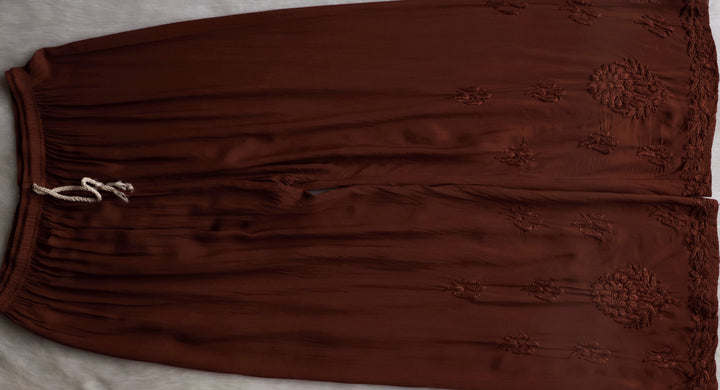 Anam Caramel Brown Modal Ombre Kurta Pant set