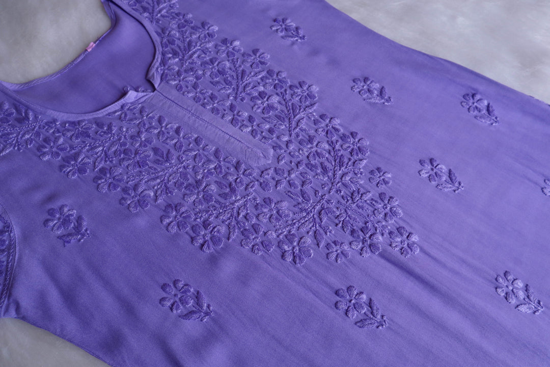 Azel Lilac 2 piece Rayon set