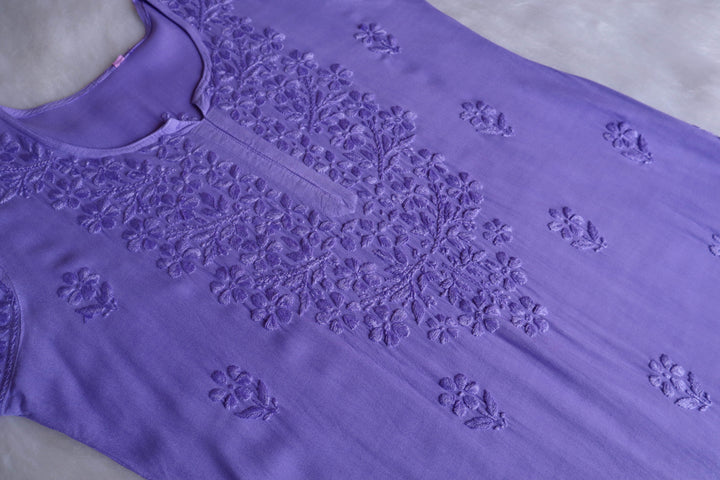 Azel Lilac 2 piece Rayon set