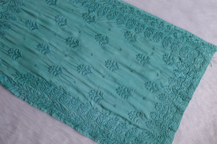 MehrNaaz Sea Blue Pure Muslin Kurta