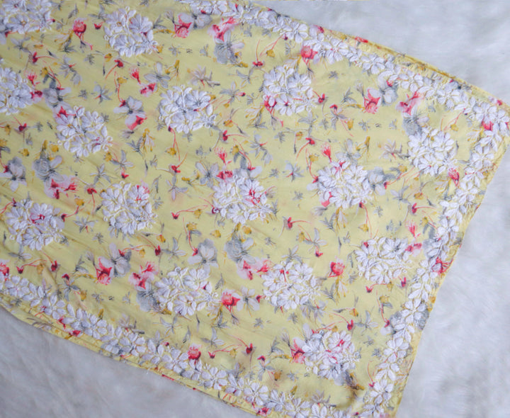 Dahlia Yellow Pure Mulmul set