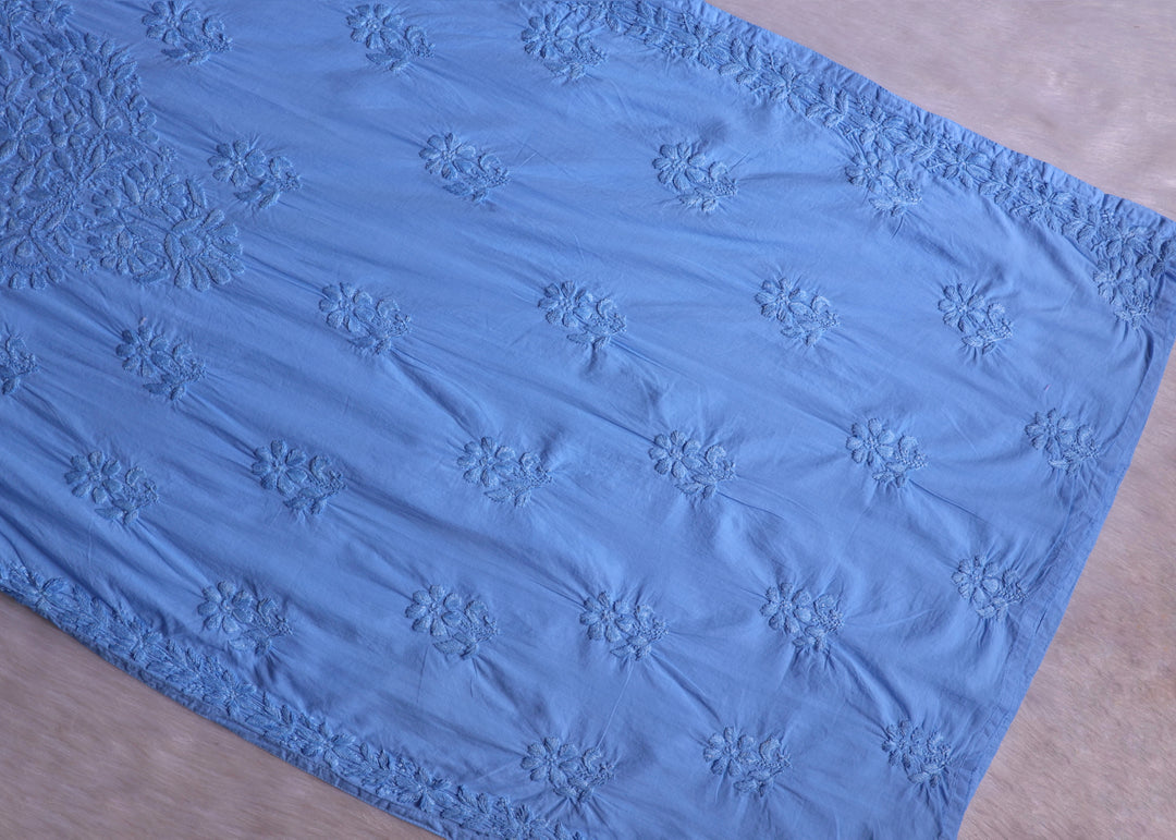 Anah Ice Blue Pure Cotton Kurta