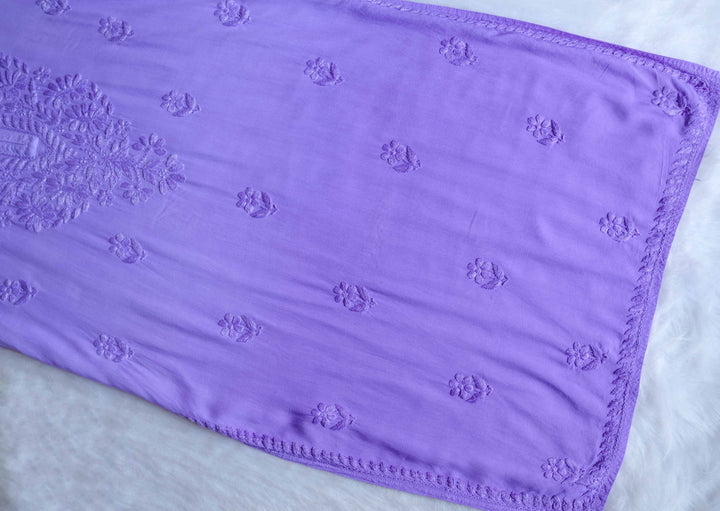 Amirah Lavender Ombre Long Rayon Kurta