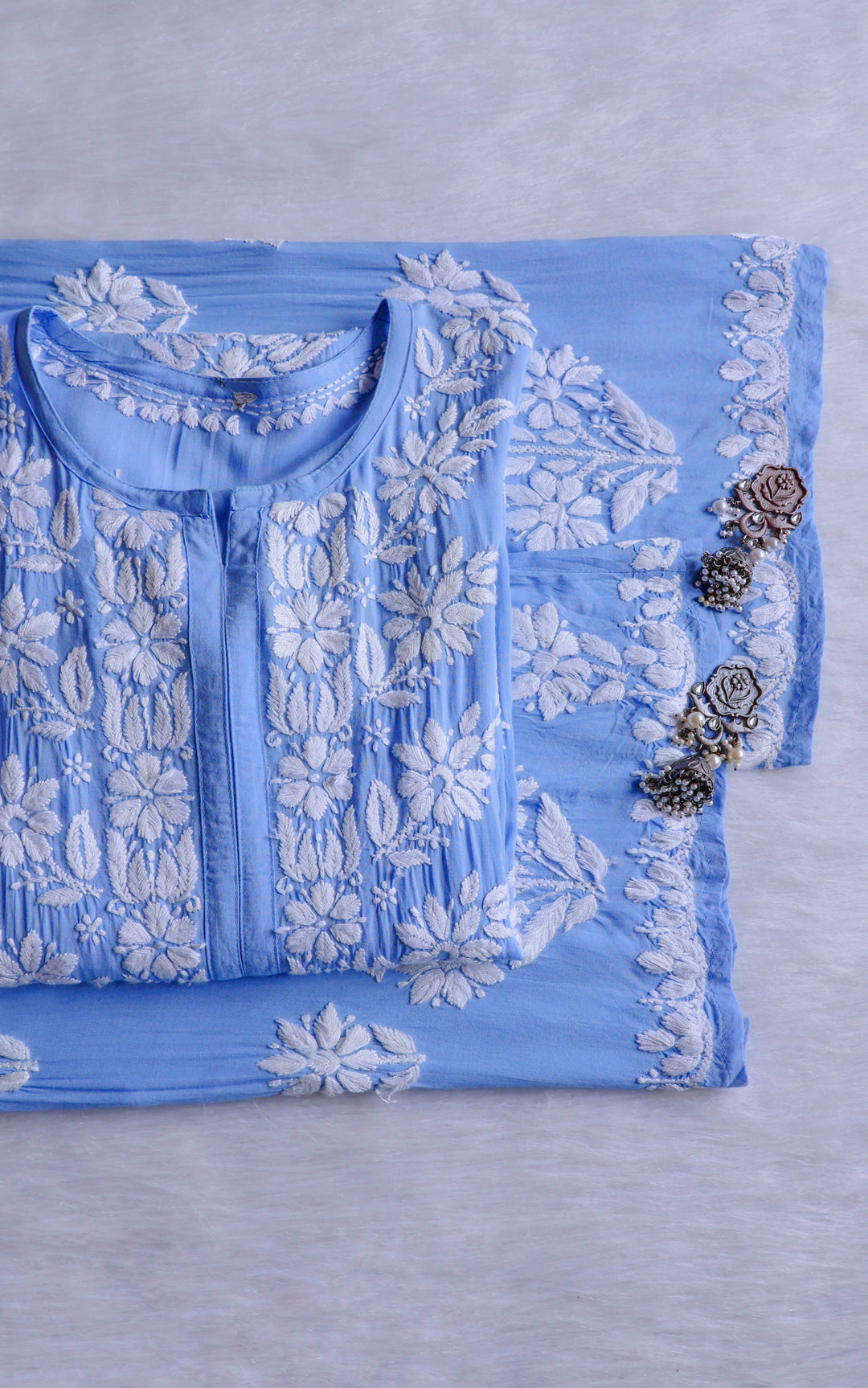 Zahrah Ice Blue Pure Modal set