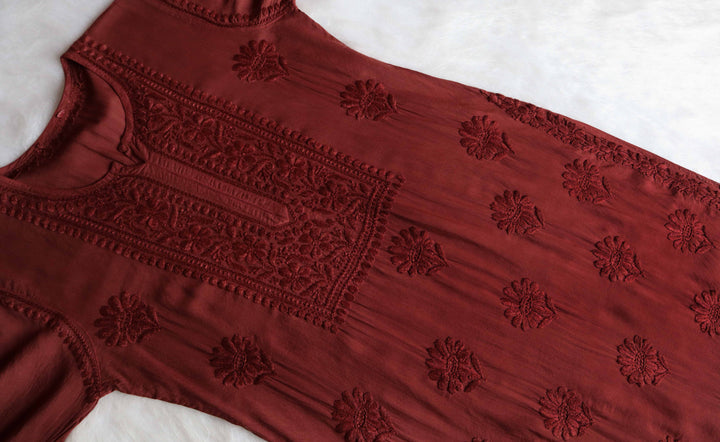 Duaa Chocolate Brown Modal Kurta Pant set