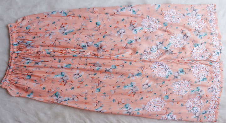 Dahlia Peach Pure Mulmul set