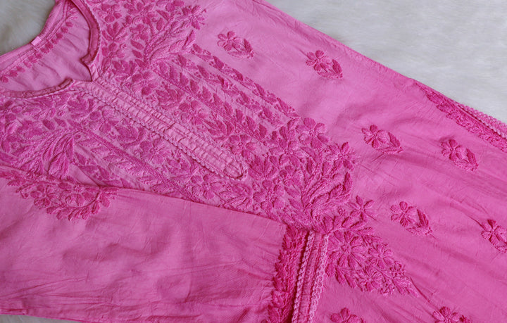 Ruhaab Baby Pink Pure Chanderi set