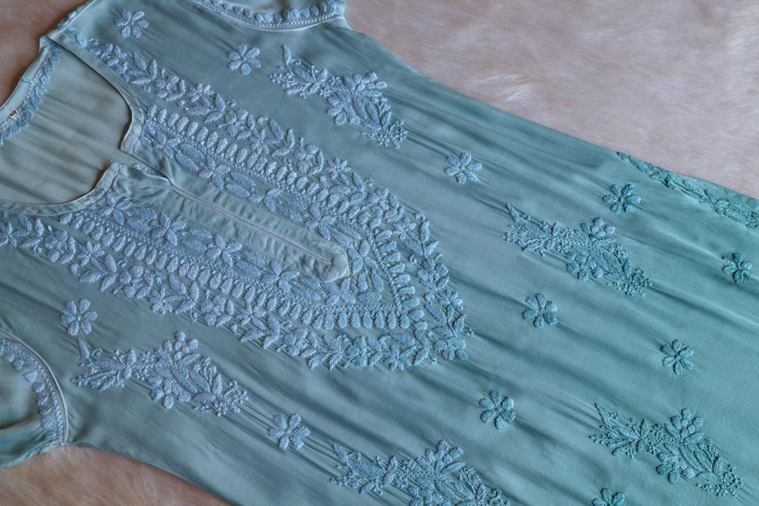 Mahnoor Sage Green Modal Silk Kurta Set