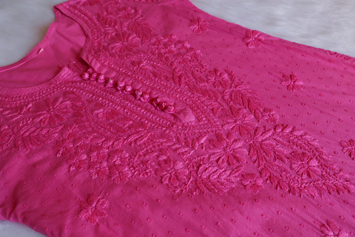 Nazakat Mauve Pink Cotton Kurta set