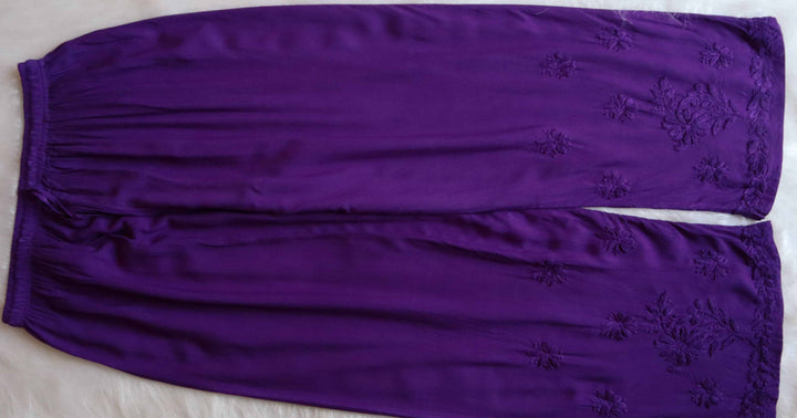 Farhaa Purple 2 piece Rayon set