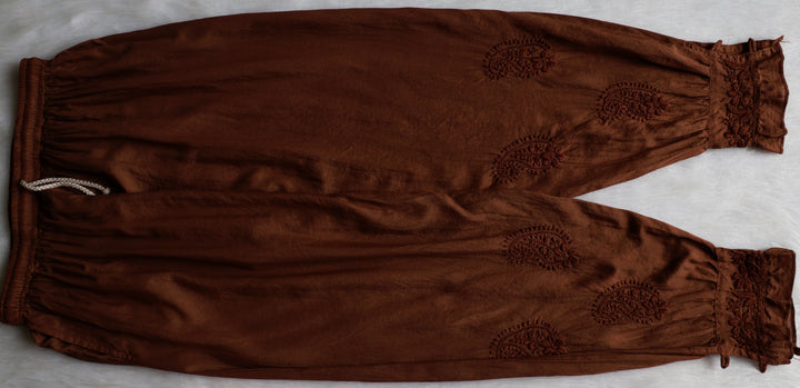 Zamda Afghani Chocolate Brown Pure Modal Set