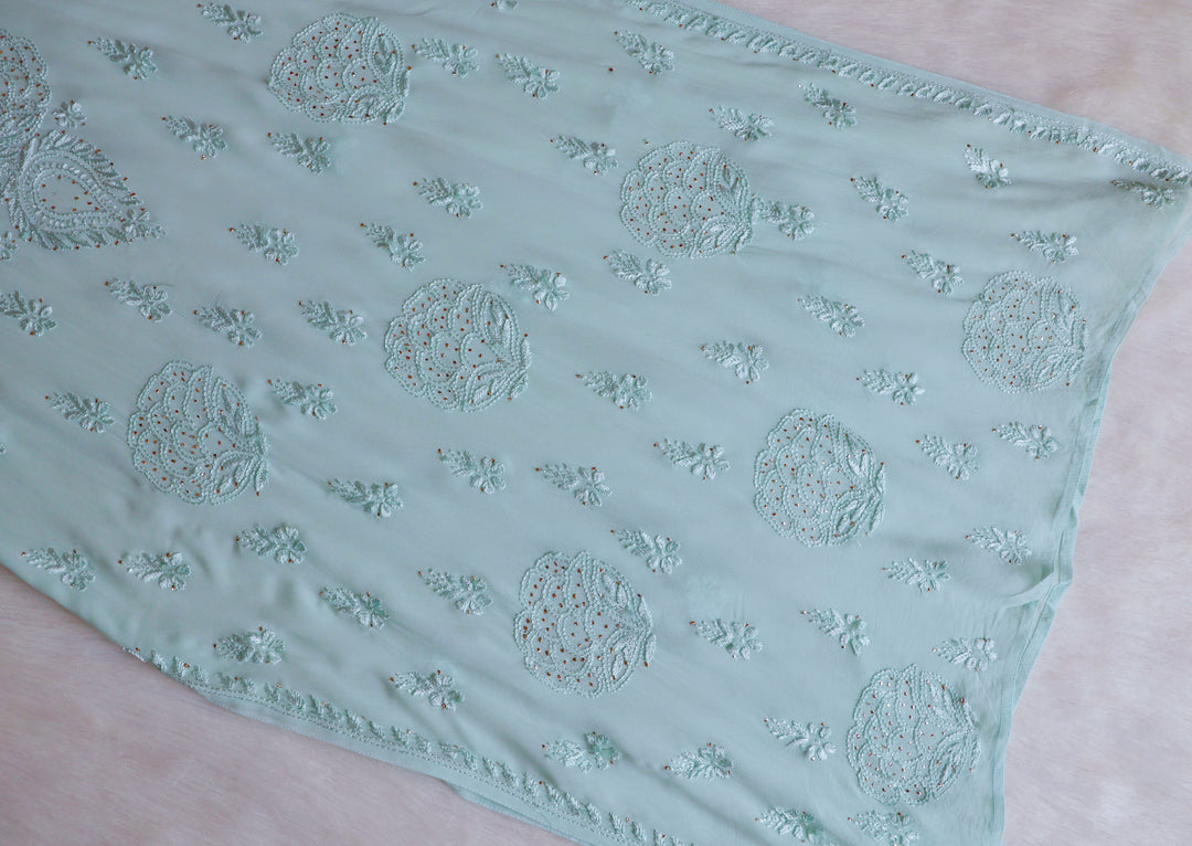 Hanaa Mint Green Viscose Georgette Kurta