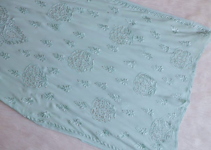 Hanaa Mint Green Viscose Georgette Kurta