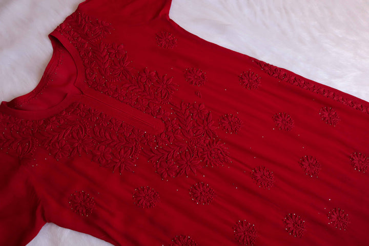 Zimra Premium Maroon Viscose Garara set
