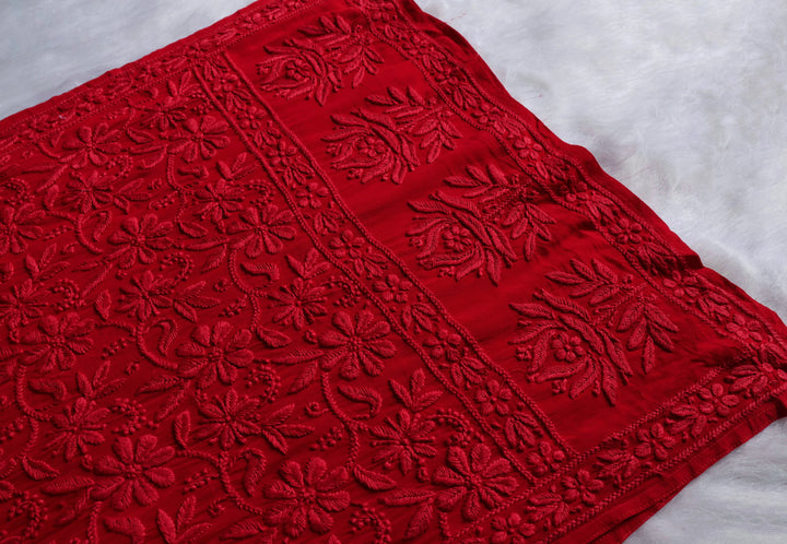 Mehr Red Long Viscose Strappy Kurta