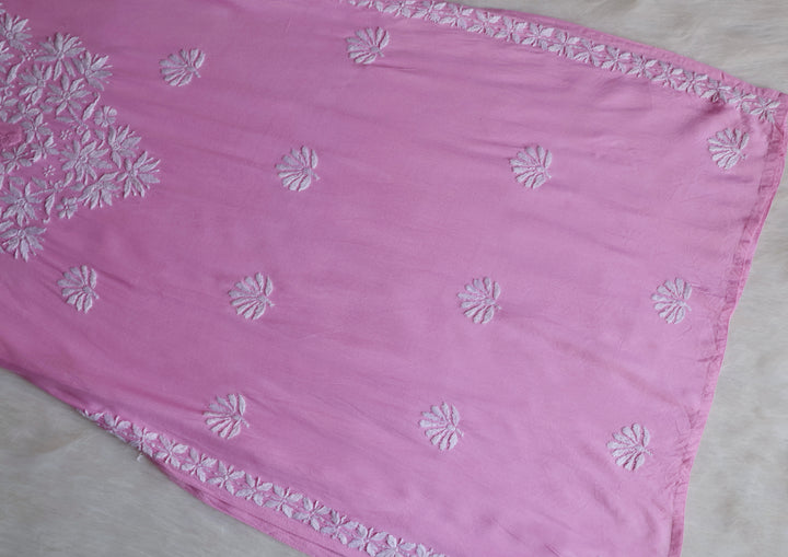 Haala Baby Pink Long Rayon Kurta