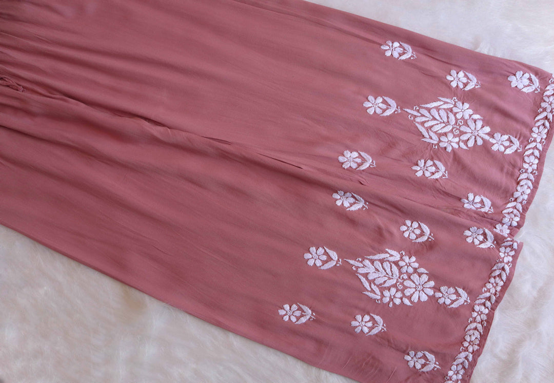 Zahrah Rose Brown Rayon Kurta Pant set