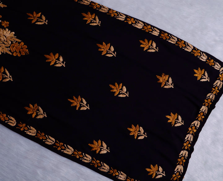 Gulaab Black, Caramel & Beige Rayon Kurta Set