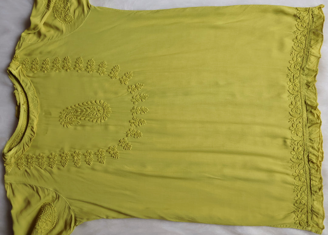 Zamda Afghani Olive Green Pure Modal Set