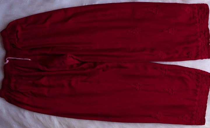 Zimra Luxe Maroon 3 Piece Pure Chanderi set
