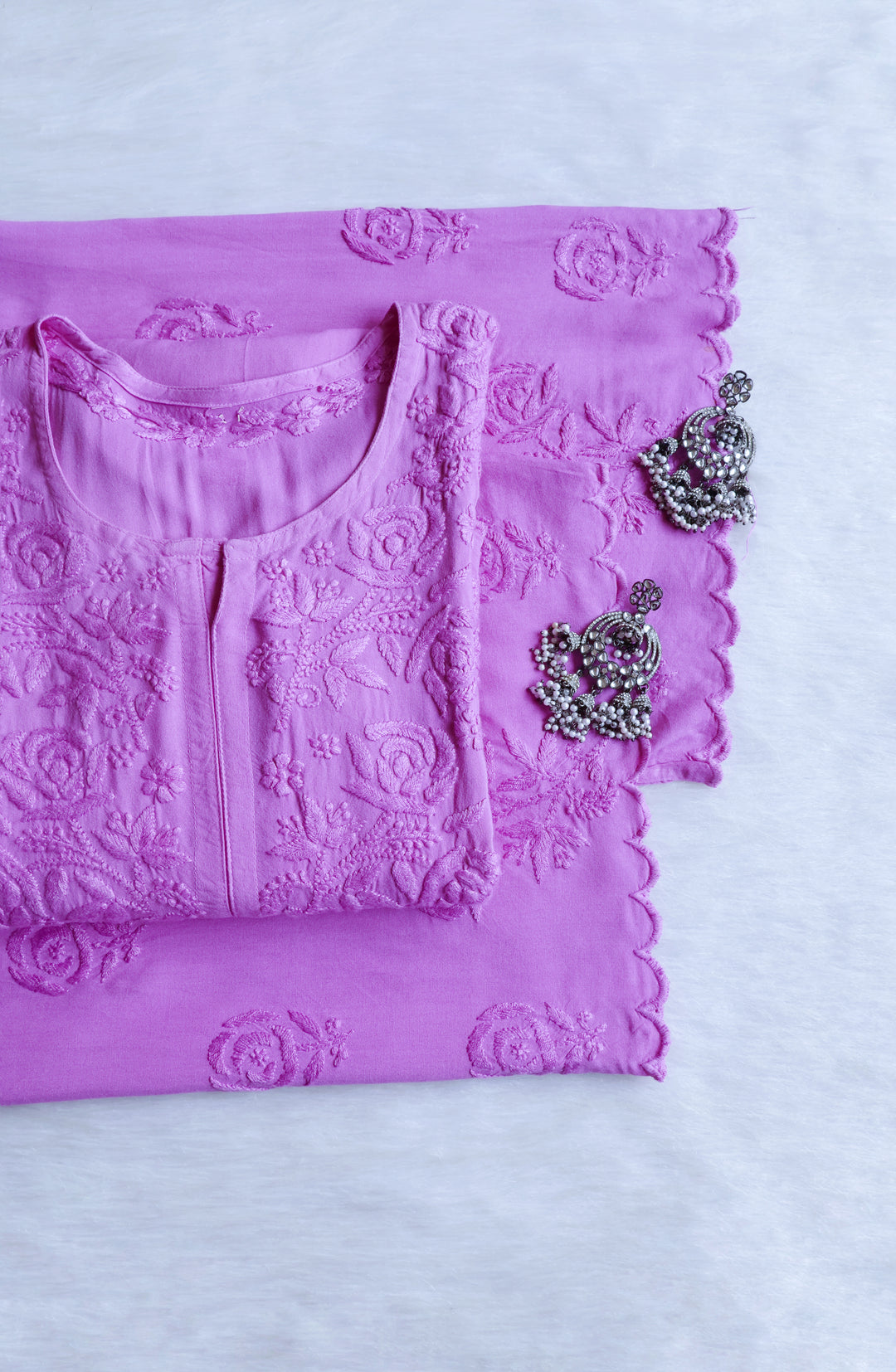 Gul Lavender Scalloped Rayon set