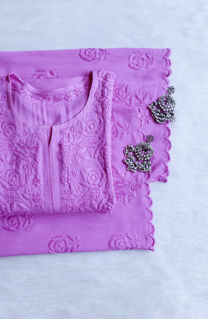 Gul Lavender Scalloped Rayon set