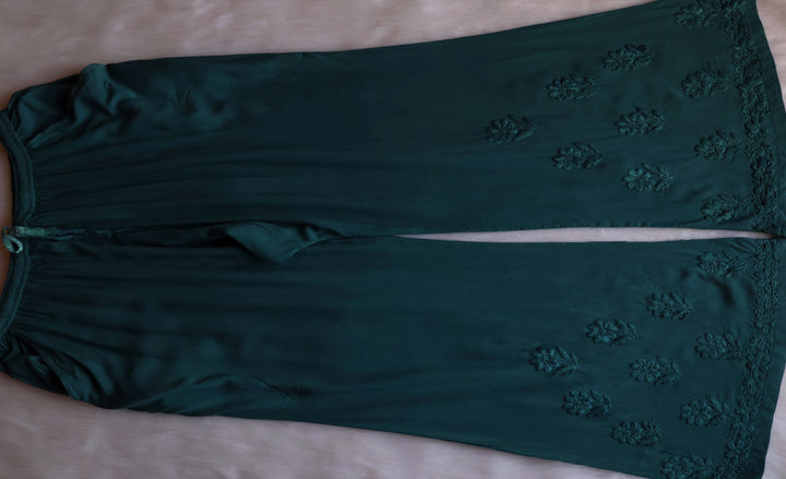 Iqra Deep Green 2 piece Rayon set