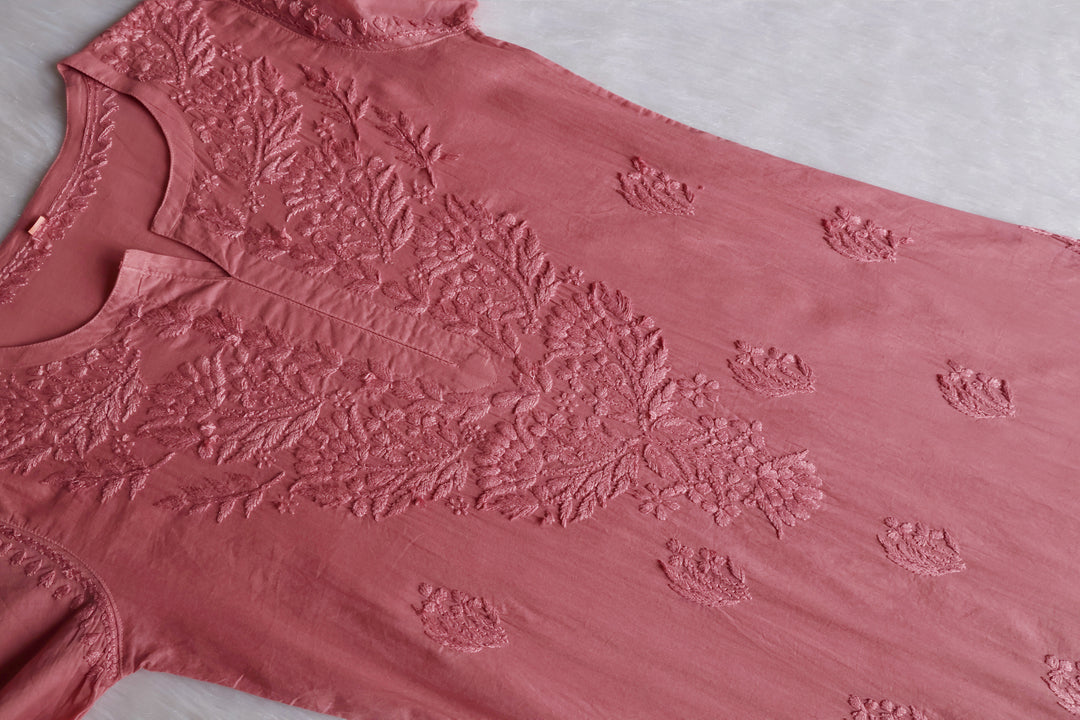 Mariam Rose Brown Pure Cotton Kurta