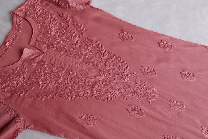 Mariam Rose Brown Pure Cotton Kurta