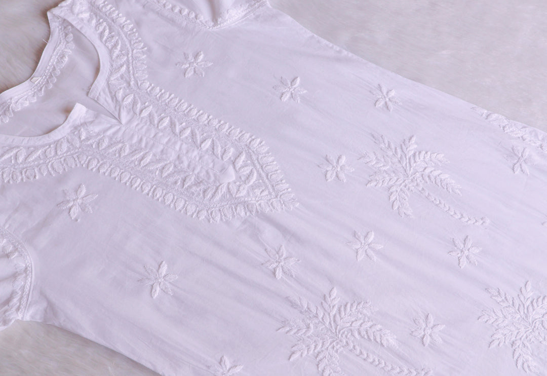 Zaira White Pure Cotton Kurta