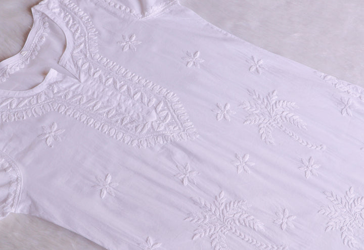 Zaira White Pure Cotton Kurta