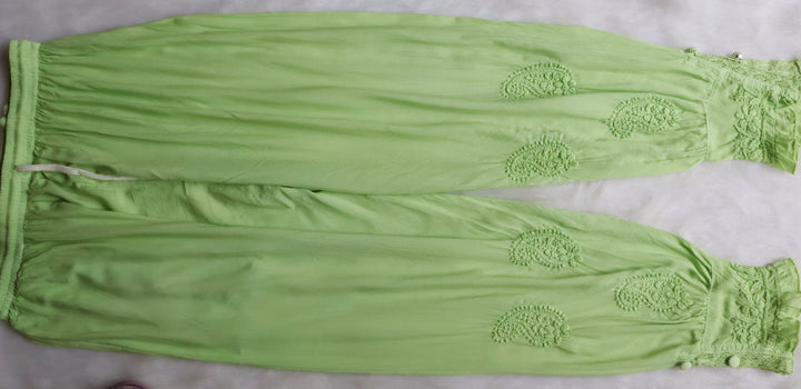 Zamda Afghani Lime Green Pure Modal Set