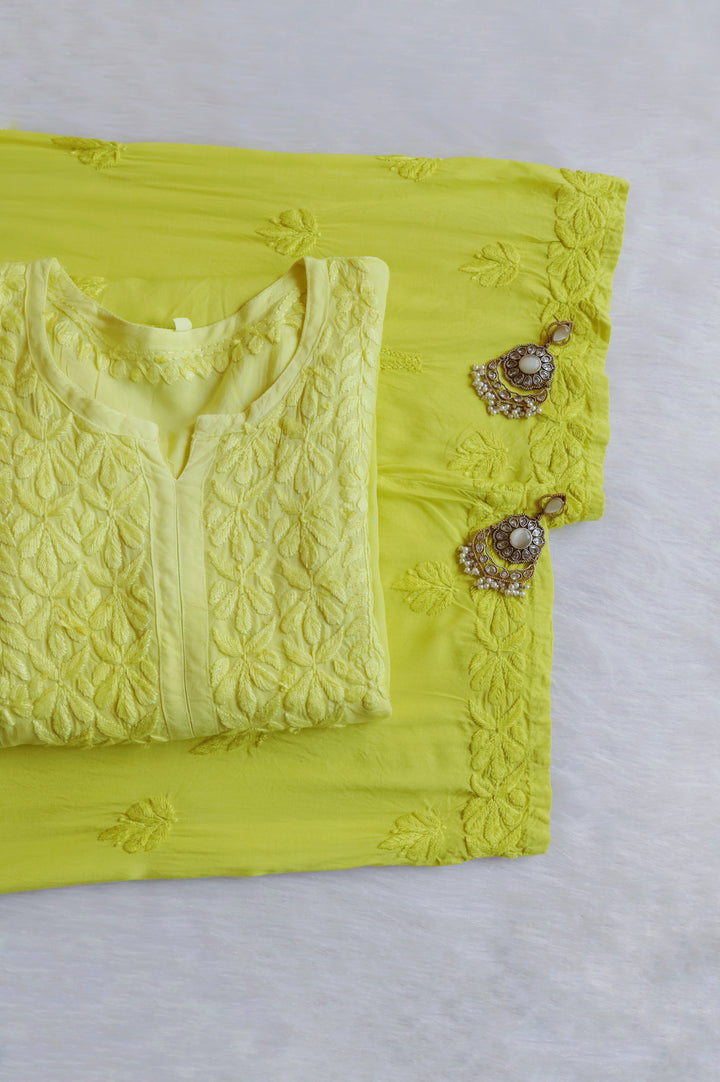 Duaa Pastel Green Modal Ombre Kurta Pant set