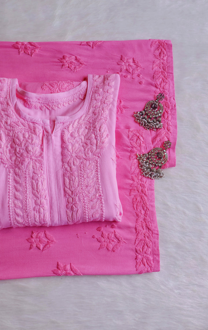 Nagma Baby Pink 2 piece Rayon set