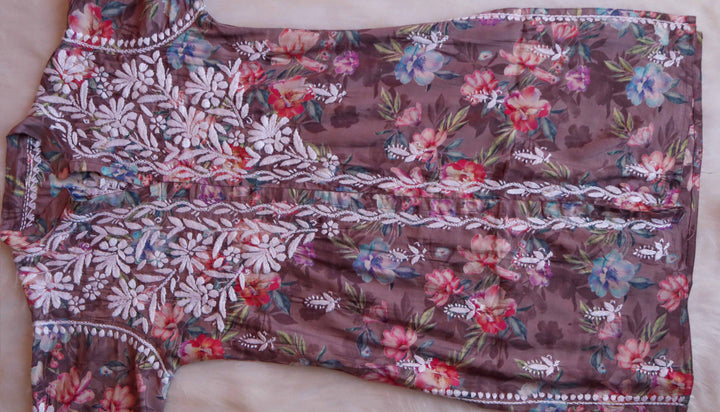 Jannat Dusty Purple Chanderi Coord setn