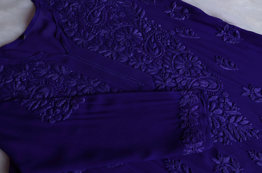 Zimra Deep Purple Viscose 3 Piece Set