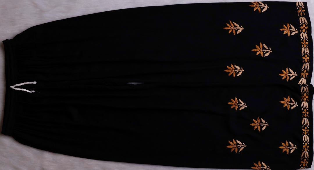 Gulaab Black, Caramel & Beige Rayon Kurta Set