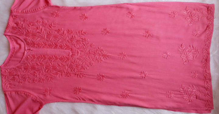 Farhaa Rose Pink 2 piece Rayon set