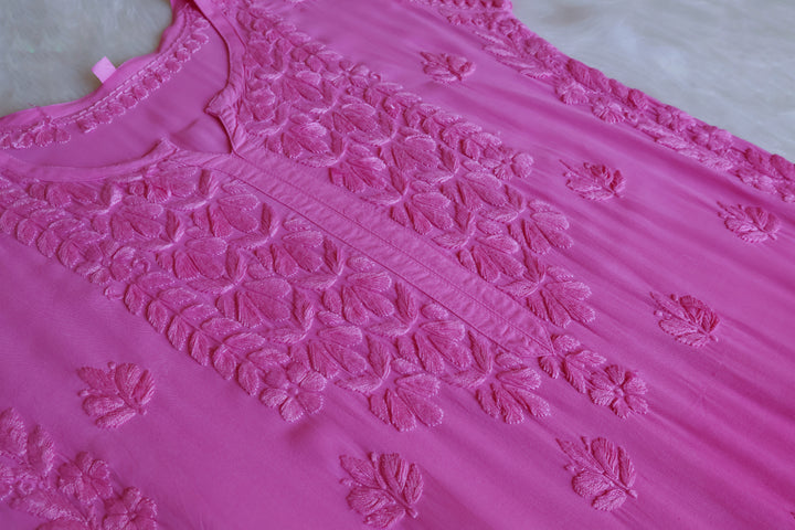 Duaa Baby Pink Modal Ombre Kurta Pant set