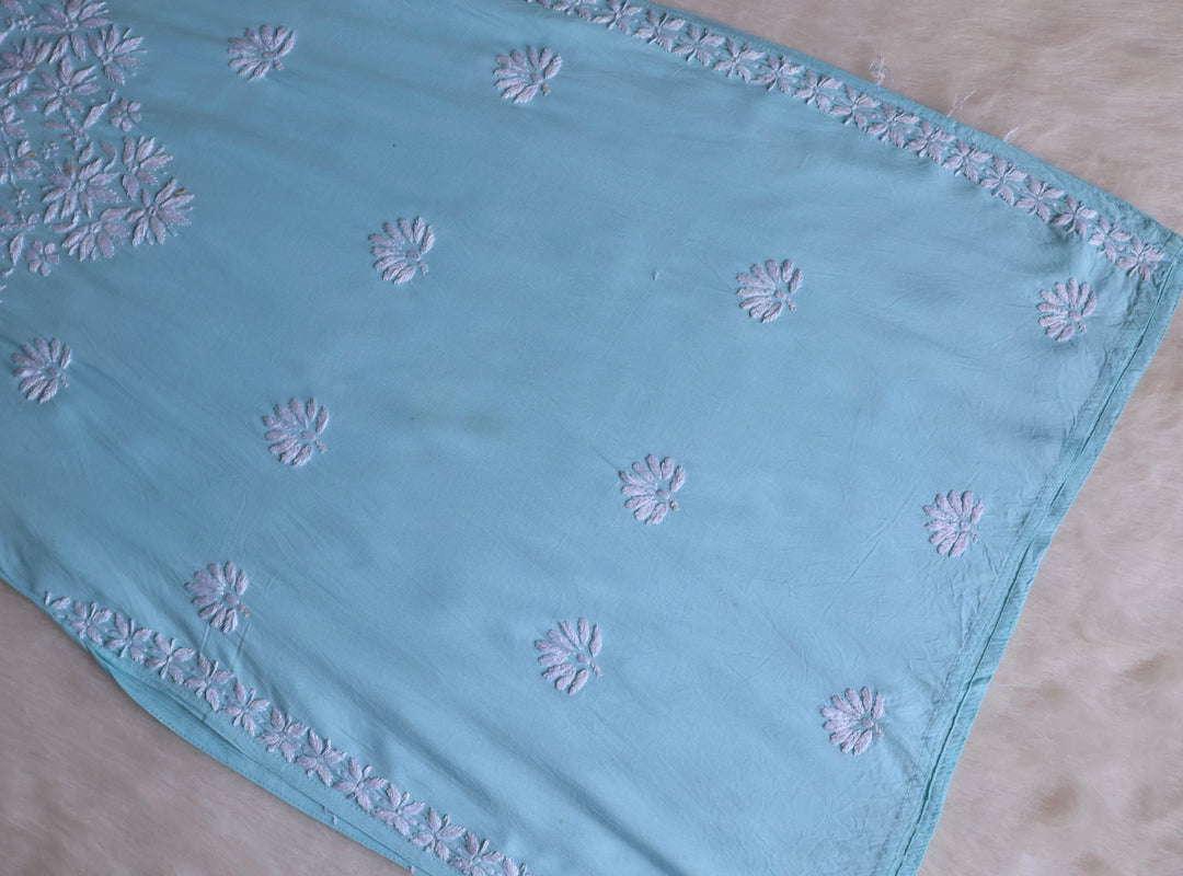 Haala Sky Blue Long Rayon Kurta