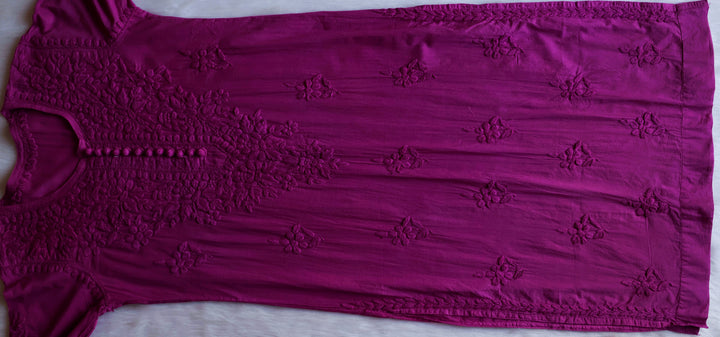 Aayat Dusty Purple Rose Cotton Kurta